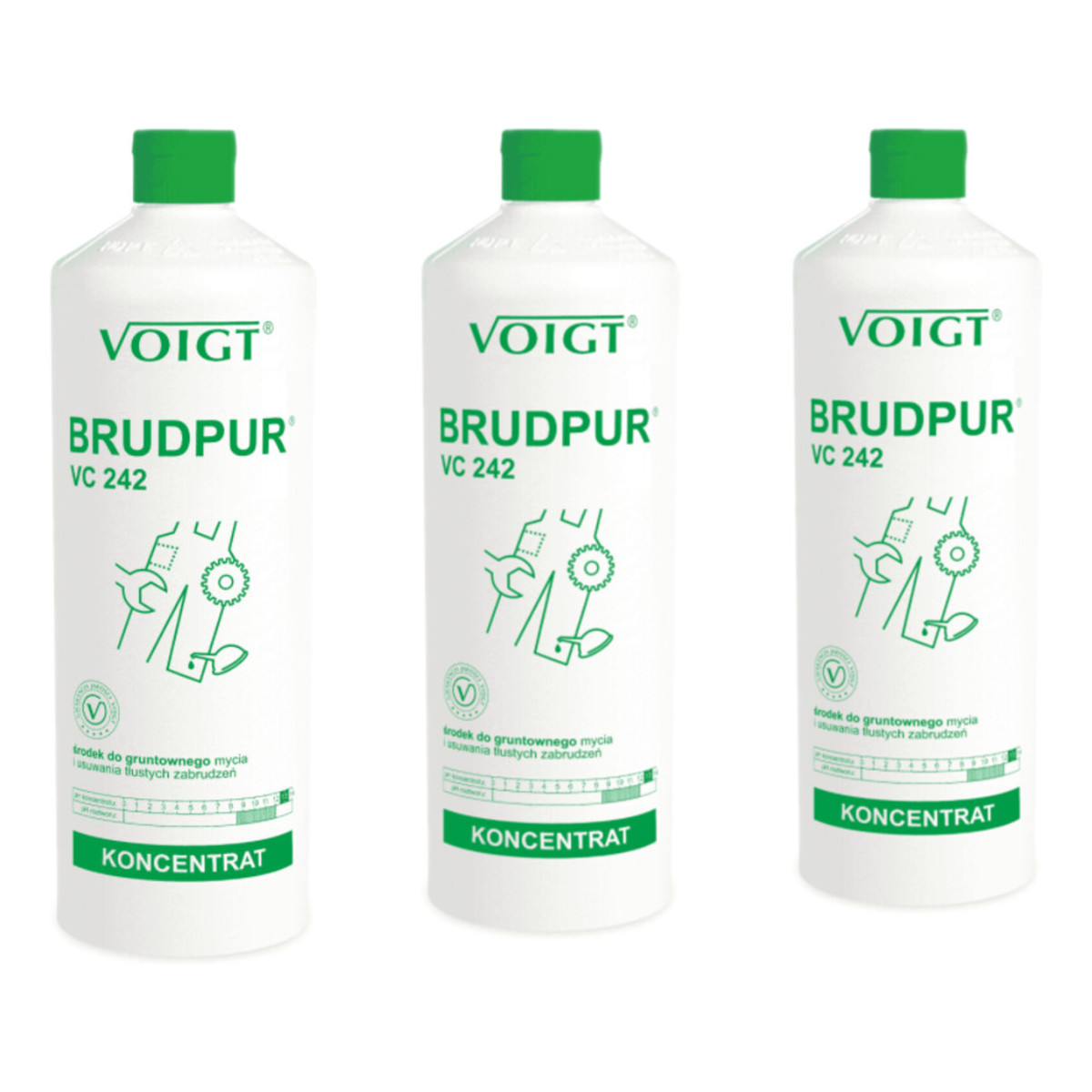 Voigt Brudpur Środek Do Gruntownego Mycia I Usuwania Tłustych Zabrudzeń VC242 3x1L