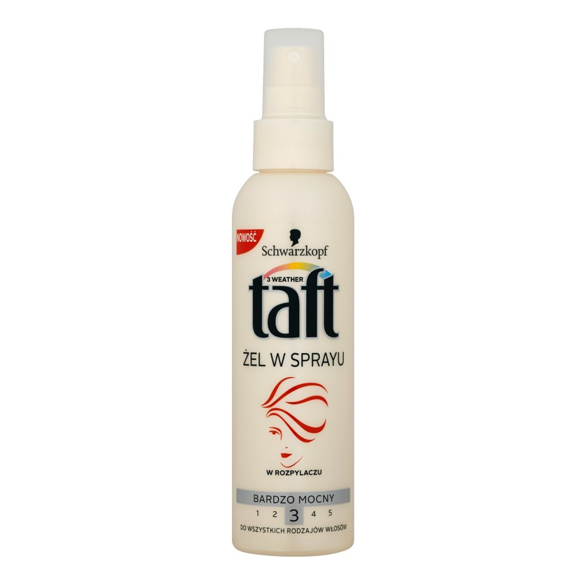 Taft Żel w sprayu do włosów bardzo mocny 150ml