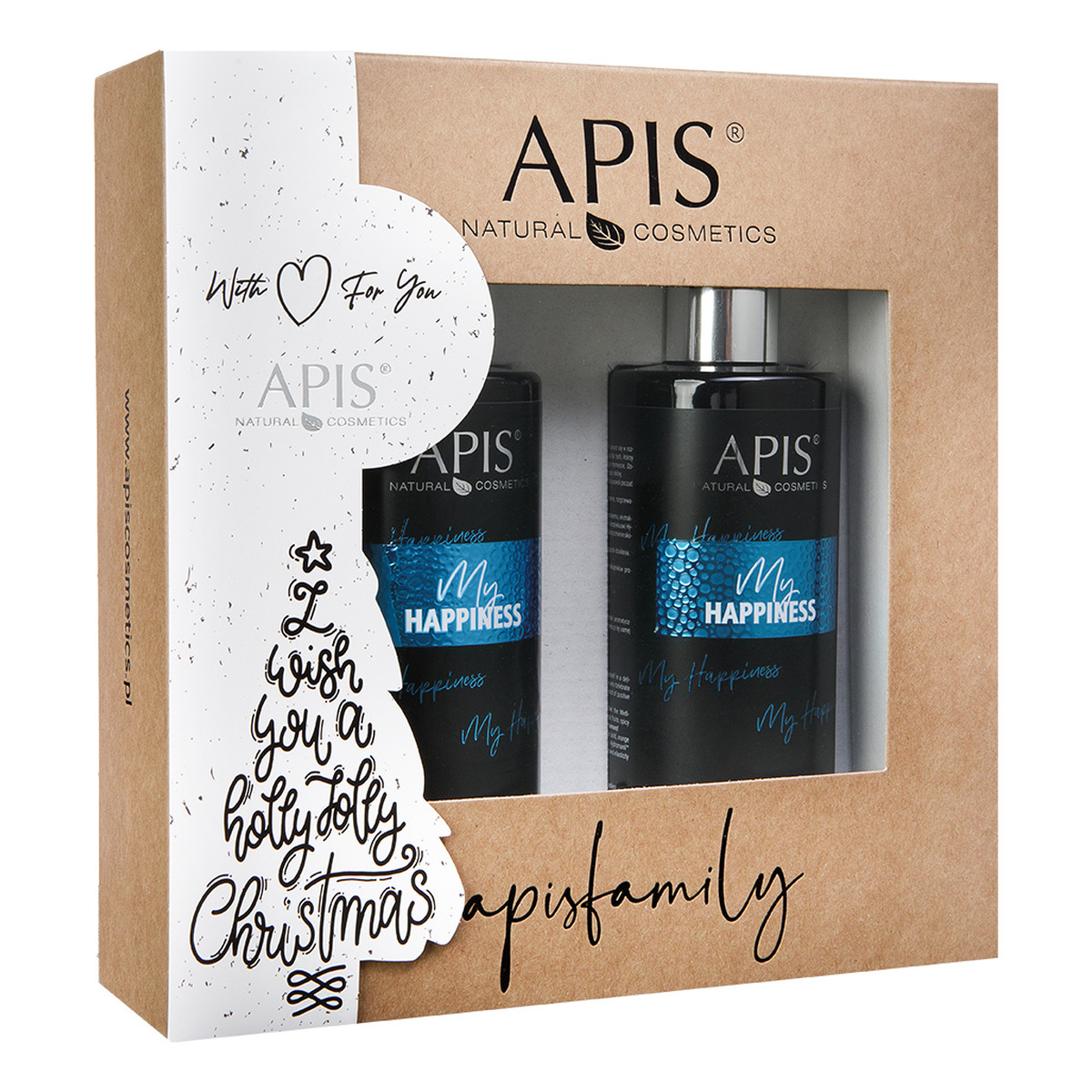 Apis My Happiness Zestaw nawilżający żel pod prysznic 300ml + nawilżający balsam do ciała i dłoni 300ml