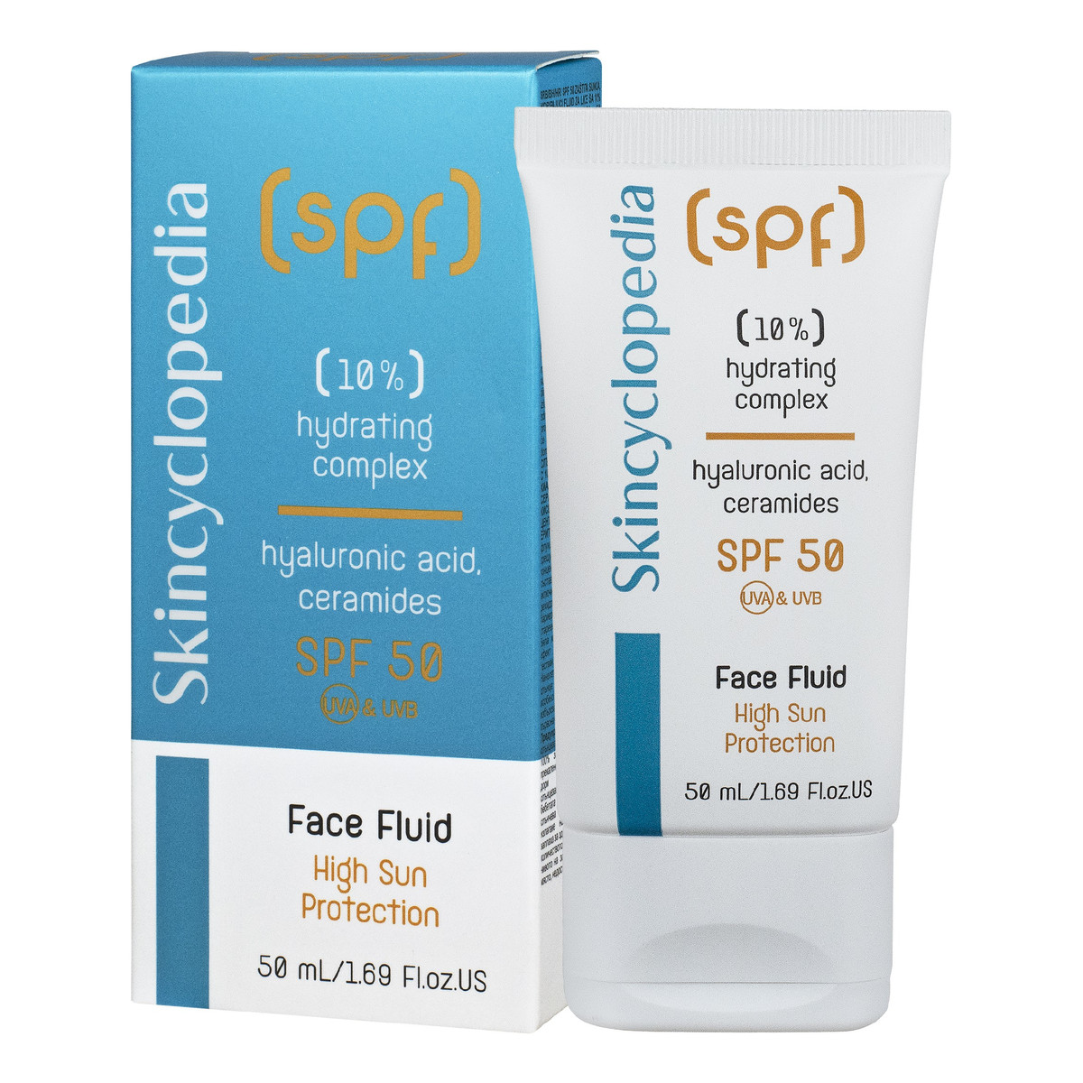 Skincyclopedia nawilżający fluid do twarzy z ochroną przeciwsłoneczną spf50 50ml