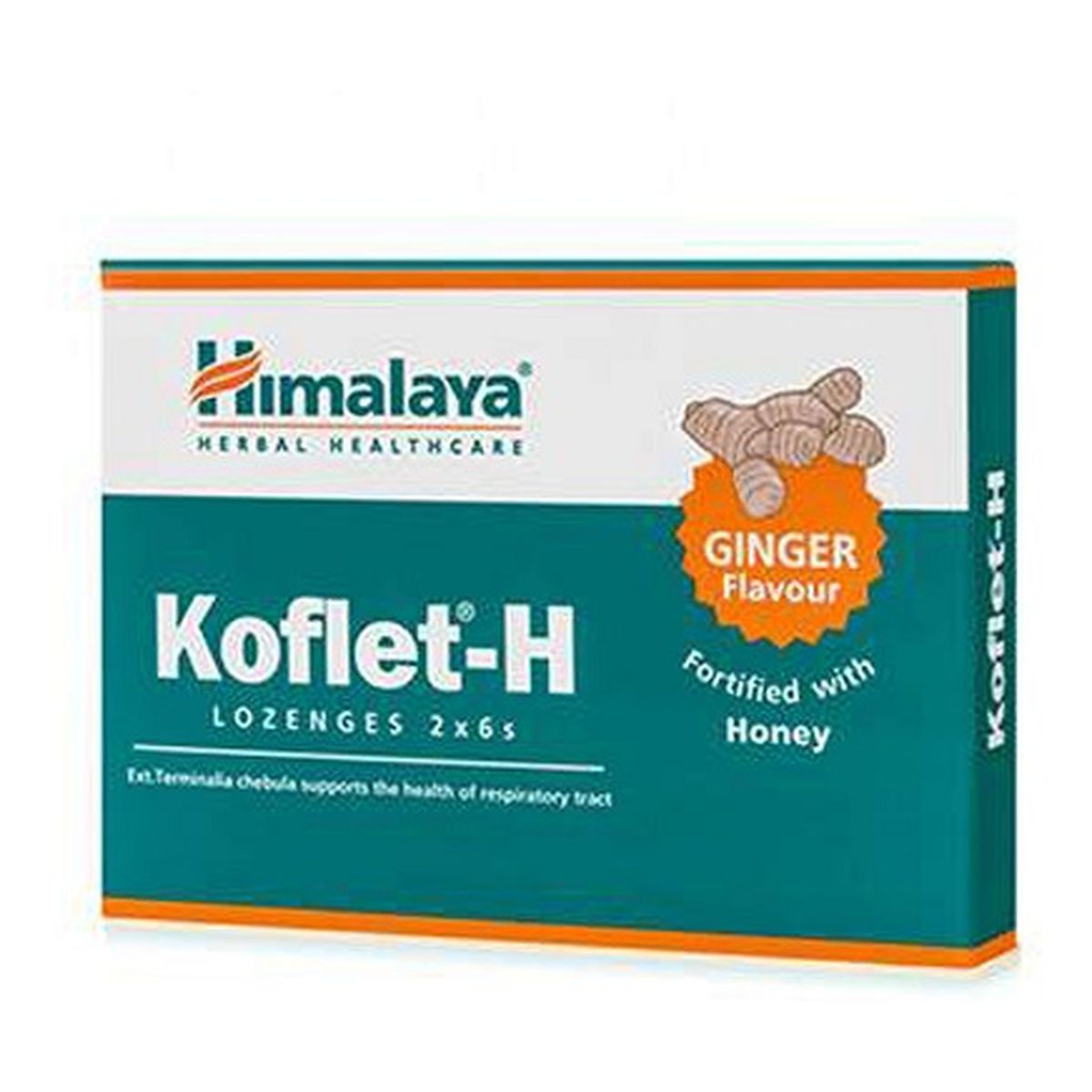 Himalaya Healthcare Healthcare Koflet-H suplement diety wspierający układ oddechowy Imbir 12 pastylek