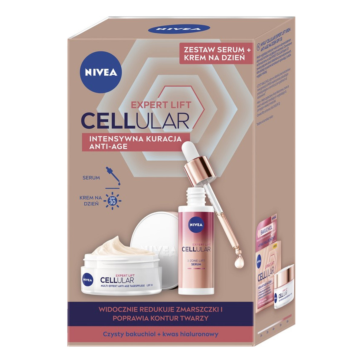 Nivea Zestaw duo expert lift krem dzień na dzień + serum