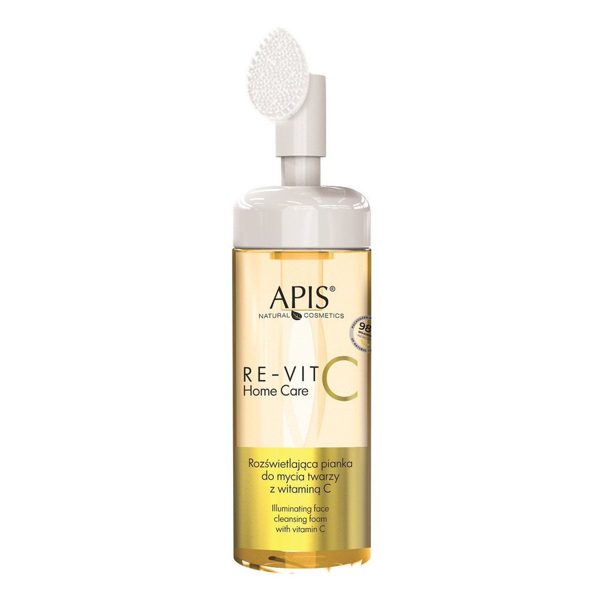 Apis Re-vit c home care rozświetlająca pianka do mycia twarzy z witaminą c 150ml