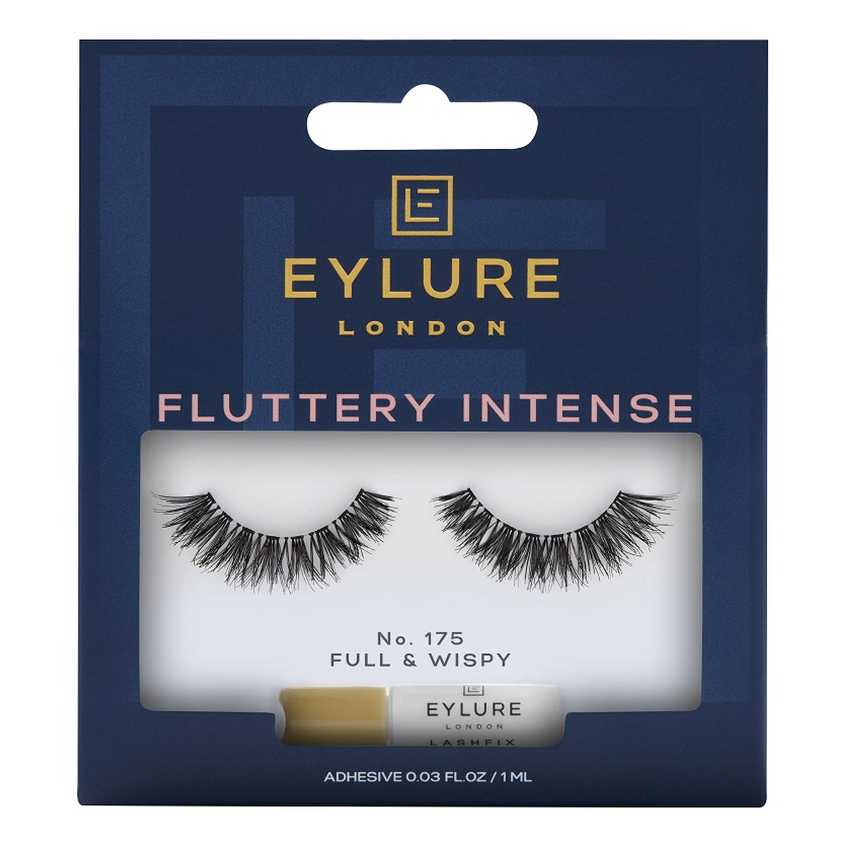 Eylure Fluttery intense lashes sztuczne rzęsy z klejem efekt podwójnej objętości no. 175