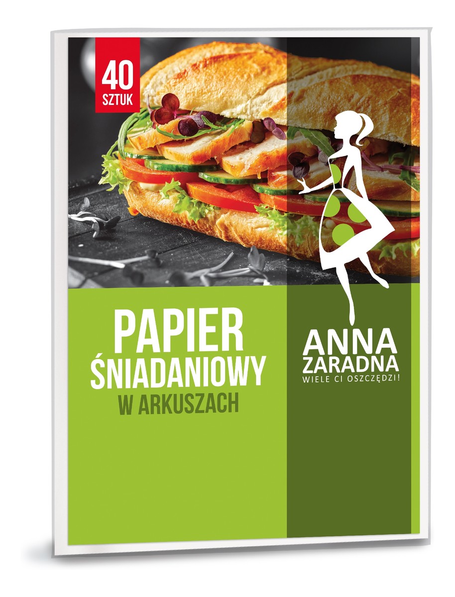 Papier śniadaniowy w arkuszach - 40szt.