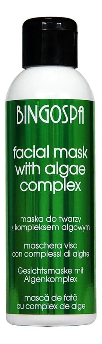 Maska do twarzy z kompleksem algowym