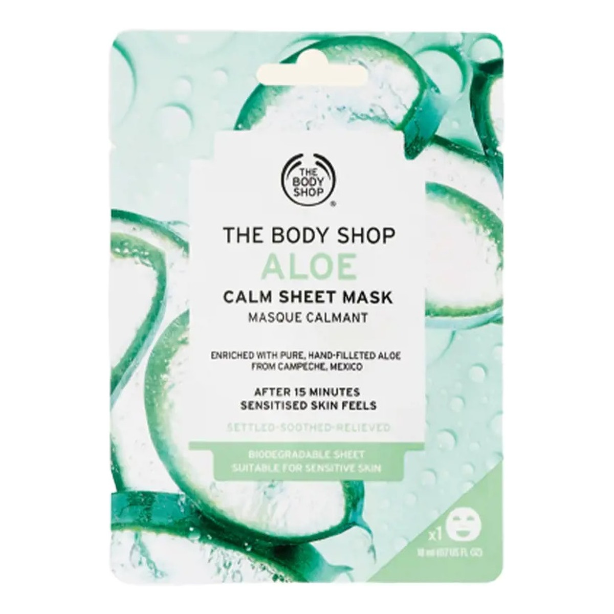 The Body Shop Aloe Sheet mask kojąca maska w płachcie do twarzy 18ml
