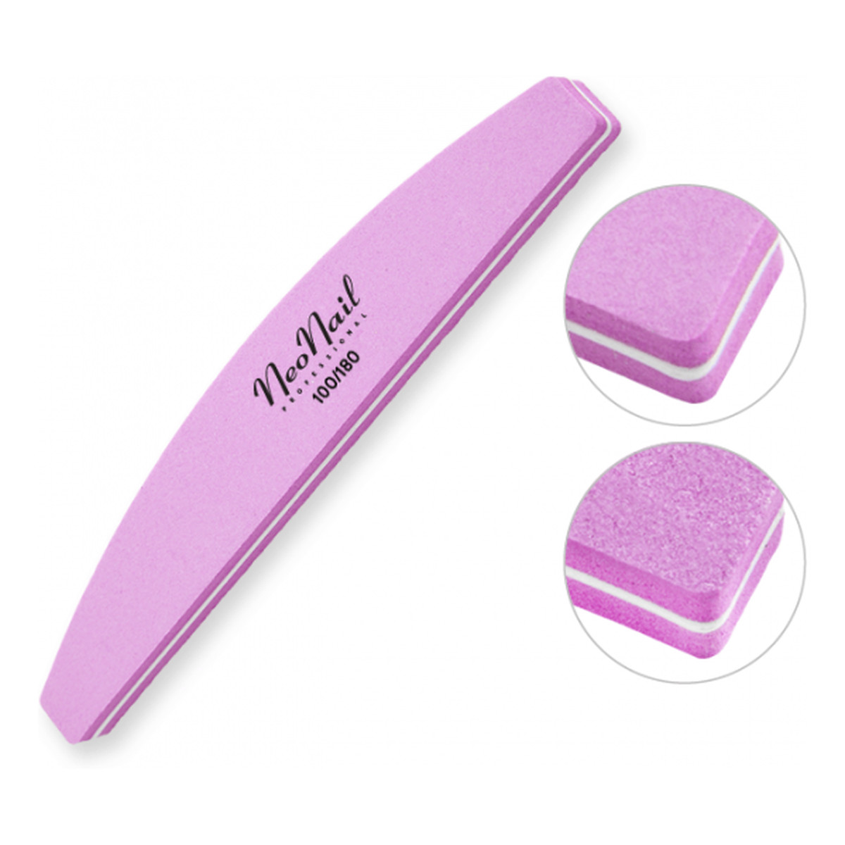 NeoNail Polerka łódka 100/180 Różowa