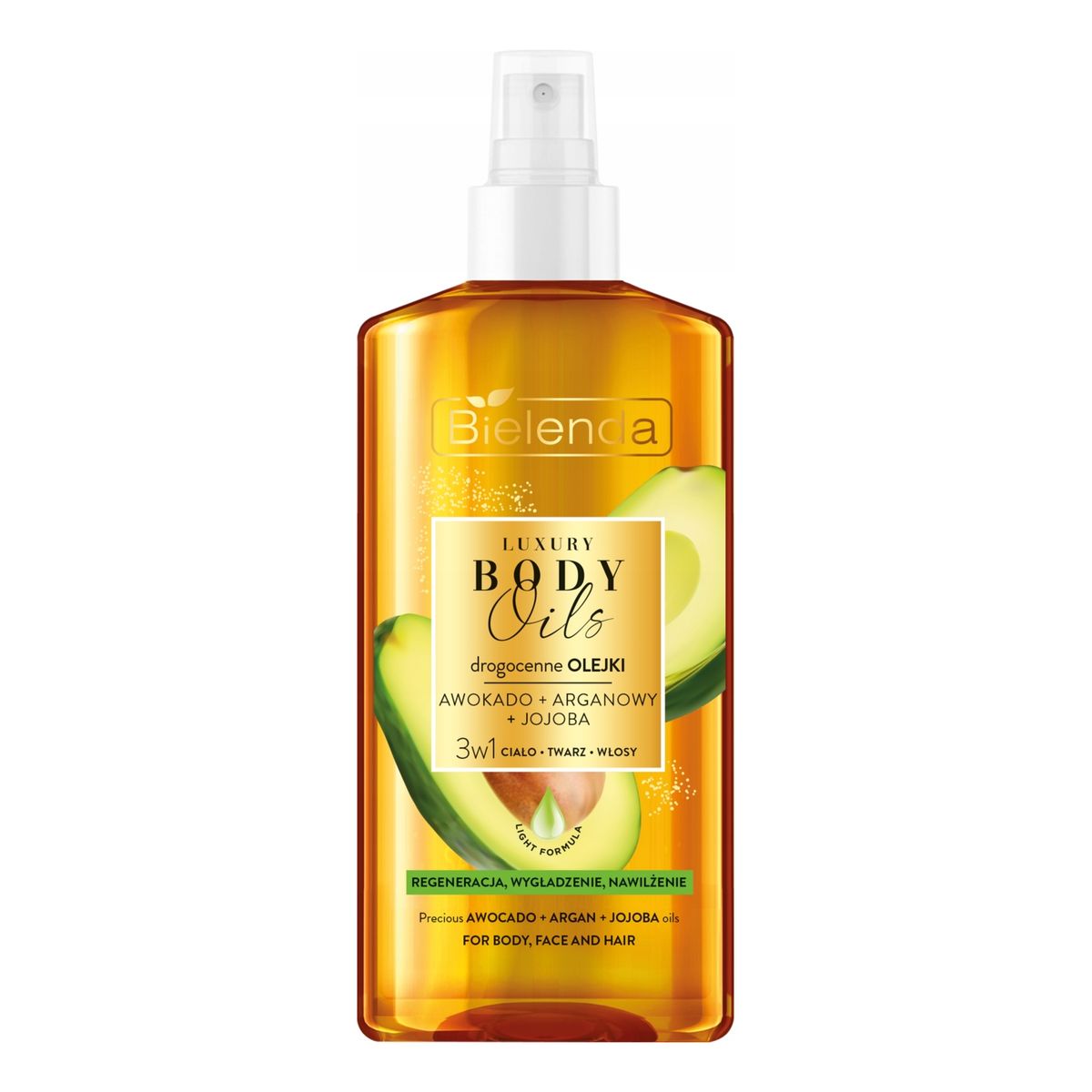 Bielenda Luxury Body Oils Olejek do ciała 3w1 Drogocenne olejki Awokado Aganowy Jojoba 150ml