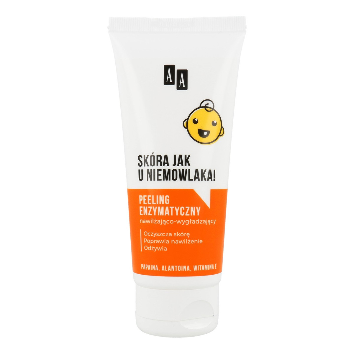 AA Emoji Skóra Jak U Niemowlaka! Nawilżająco-Wygładzający Peeling Enzymatyczny Do Twarzy 75ml