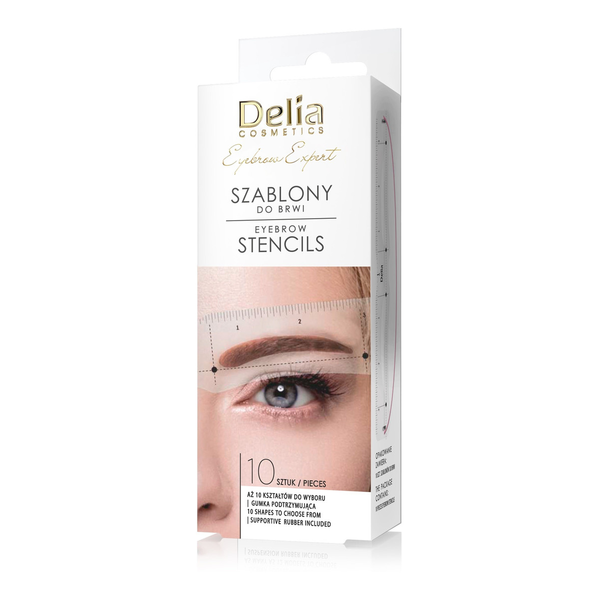 Delia Eyebrow expert-szablony do brwi-10 różnych kształtów