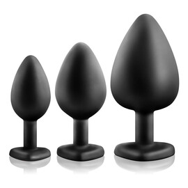Luxe bling plugs korki analne 3szt.