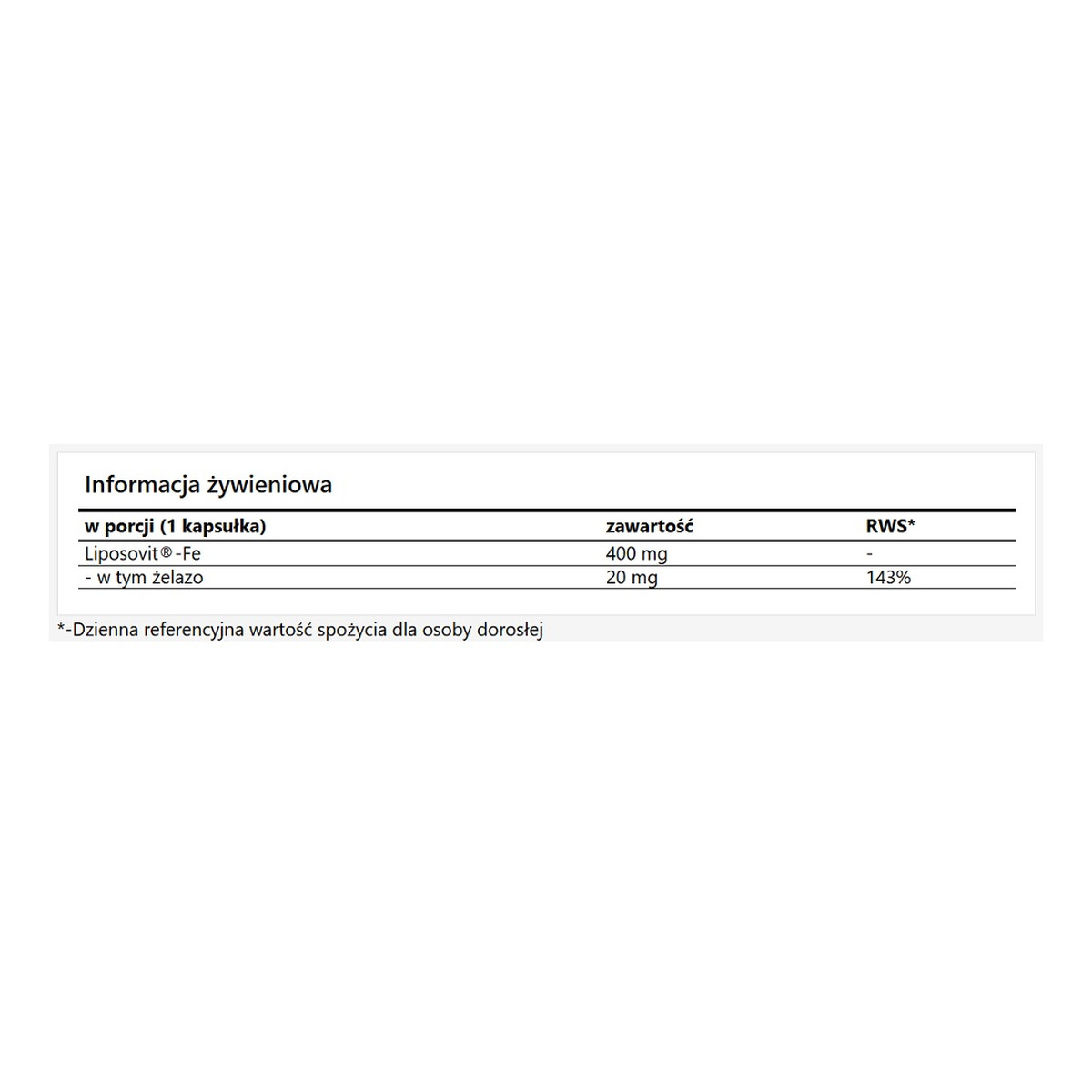 Apollo's Hegemony Liposomal Iron suplement diety 90 Kapsułek