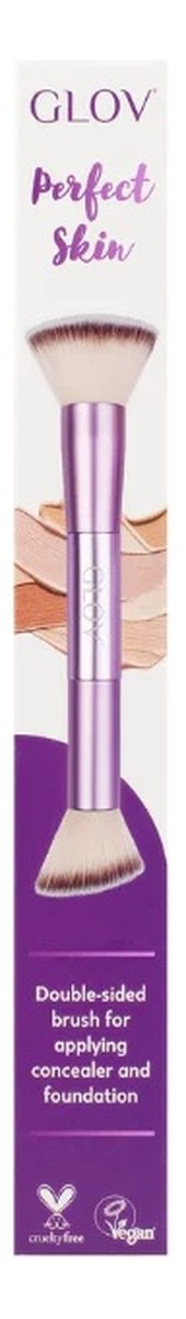Perfect Skin wielofunkcyjny pędzel do nakładania podkładu i korektora Purple