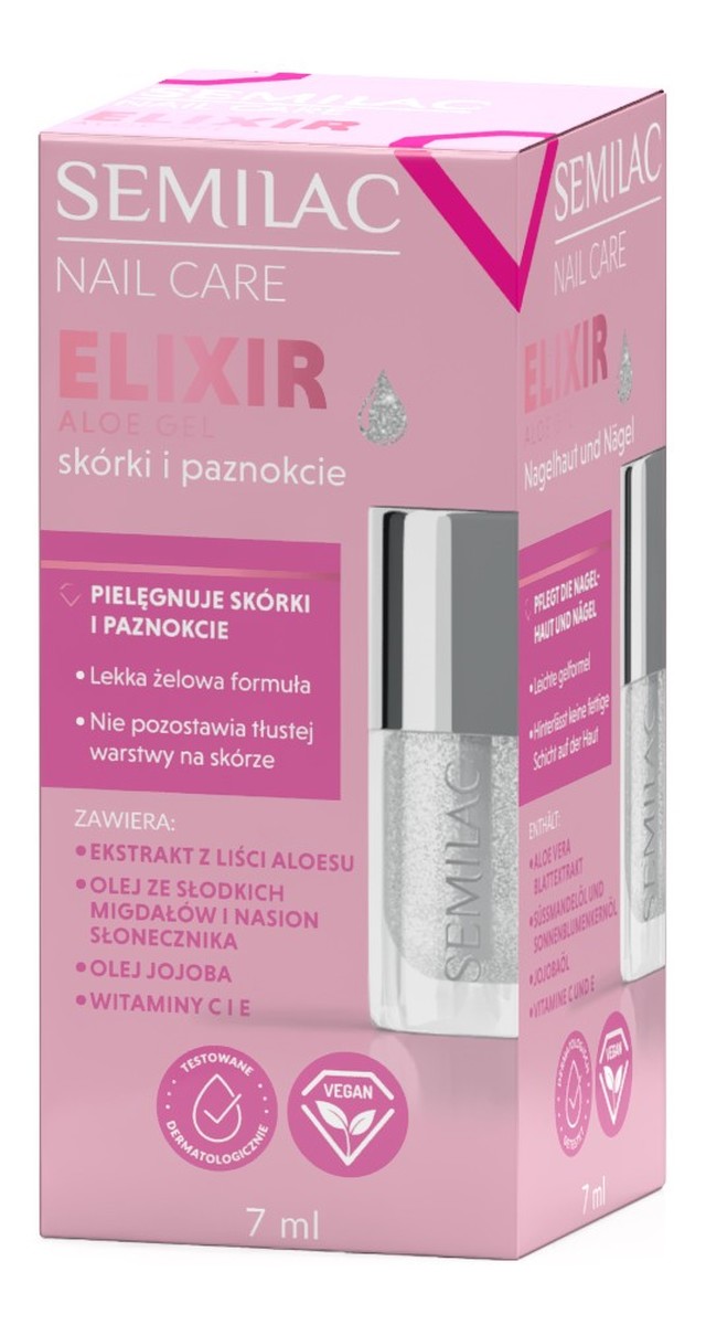 Żelowy eliksir do skórek i paznokci aloe
