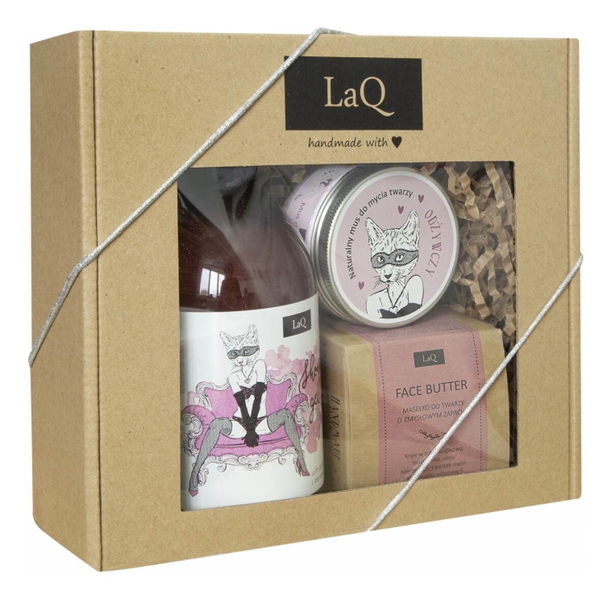 Zestaw żel pod prysznic 500ml + mus do mycia twarzy 100ml + masełko o twarzy 50ml