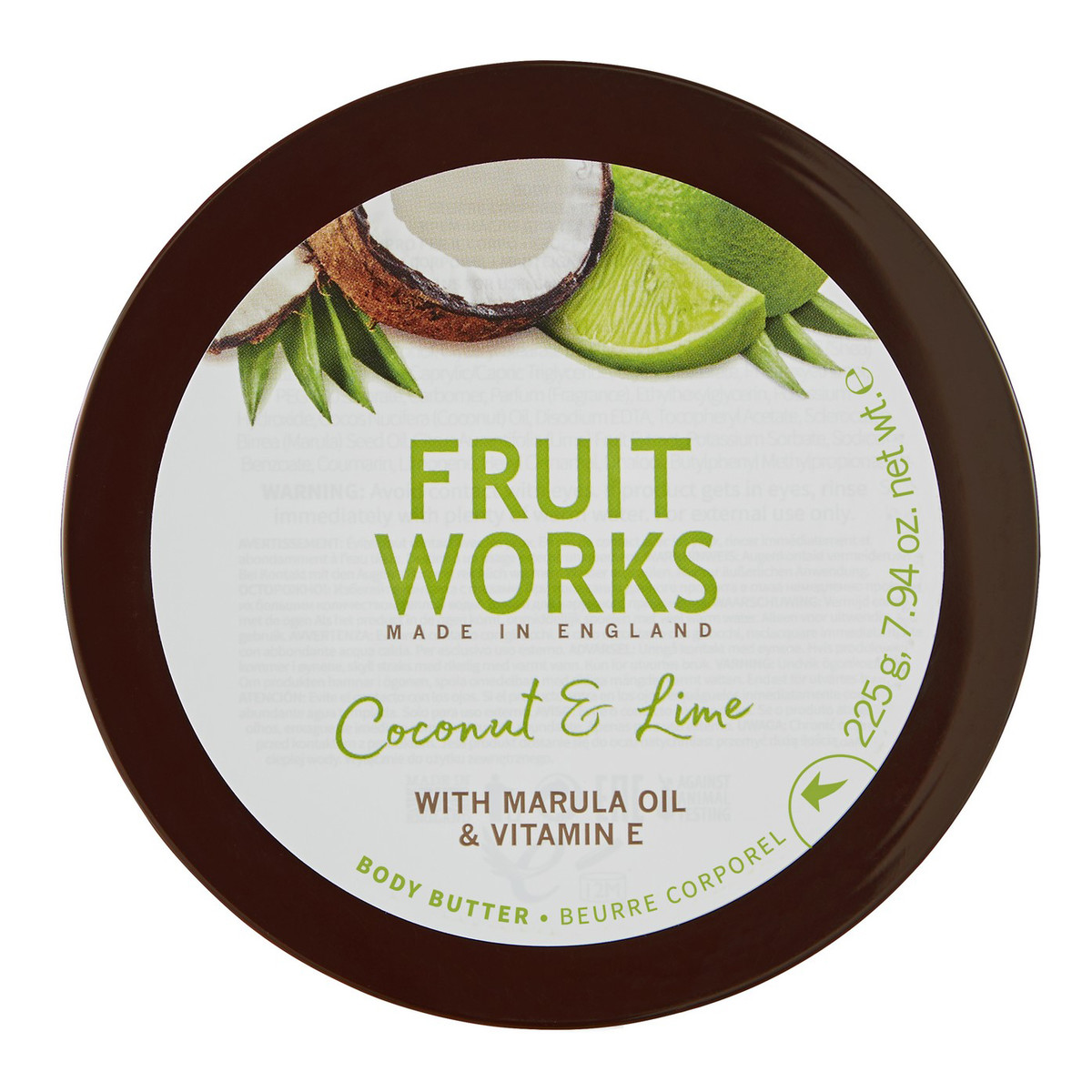 Grace Cole Fruit Works masło do ciała Kokos & Limonka 225ml