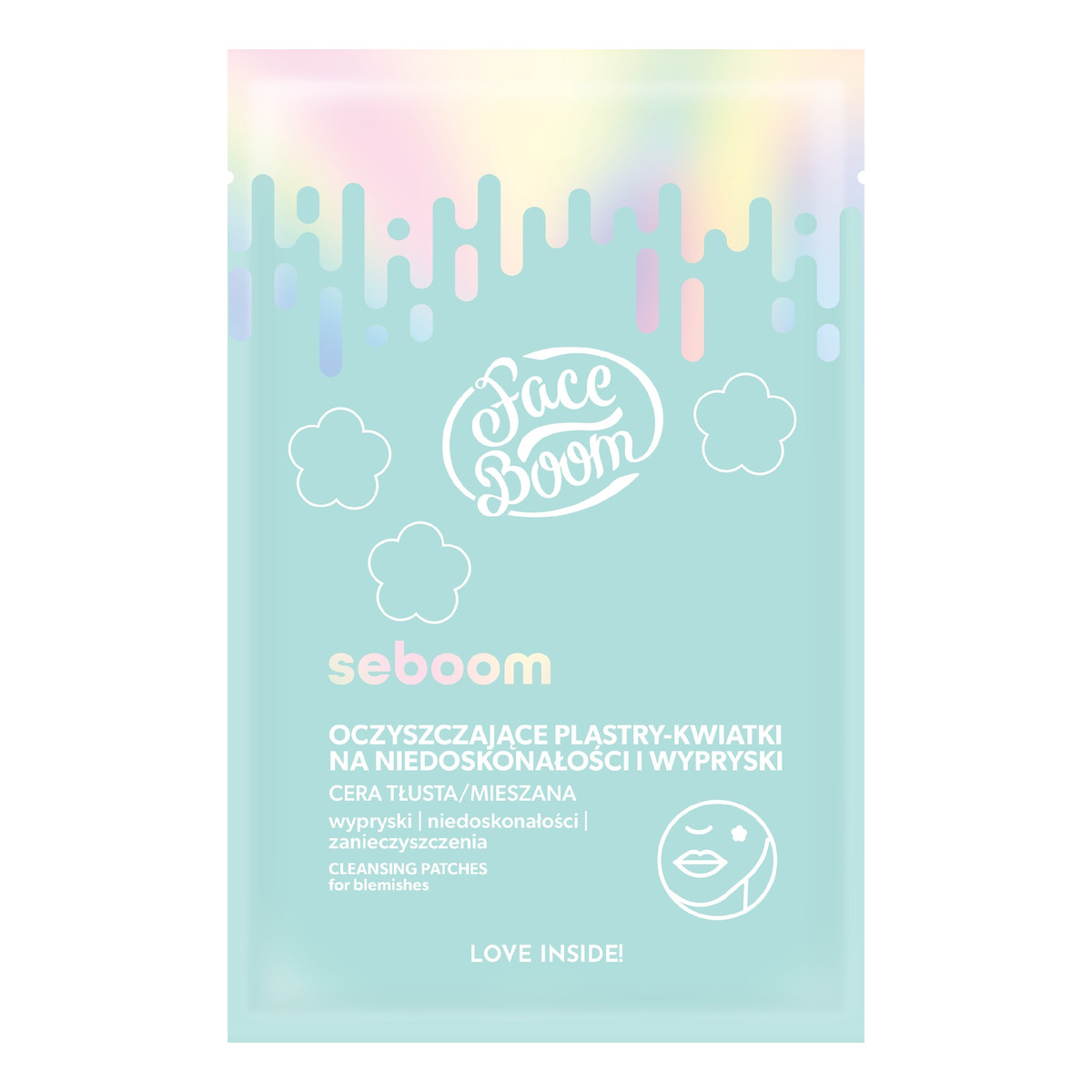Face Boom Seboom Plastry-Kwiatki na niedoskonałości i wypryski 20szt