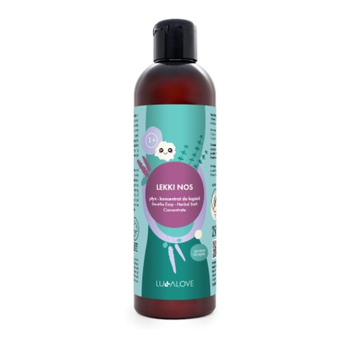 Lullalove Lekki nos płyn-koncentrat płynu do kąpieli dla dzieci i dorosłych 250ml