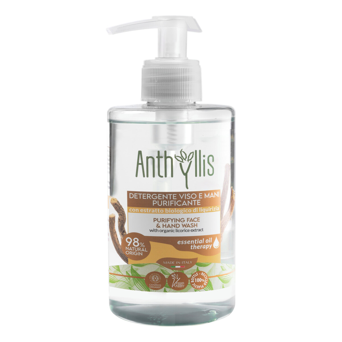 Anthyllis Żel do mycia twarzy i rąk z organicznym ekstraktem z lukrecji 300ml