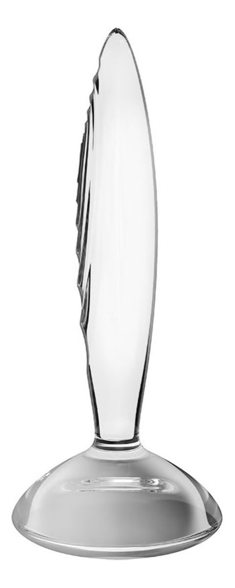 Sparkling crystal dildo szklane transparent