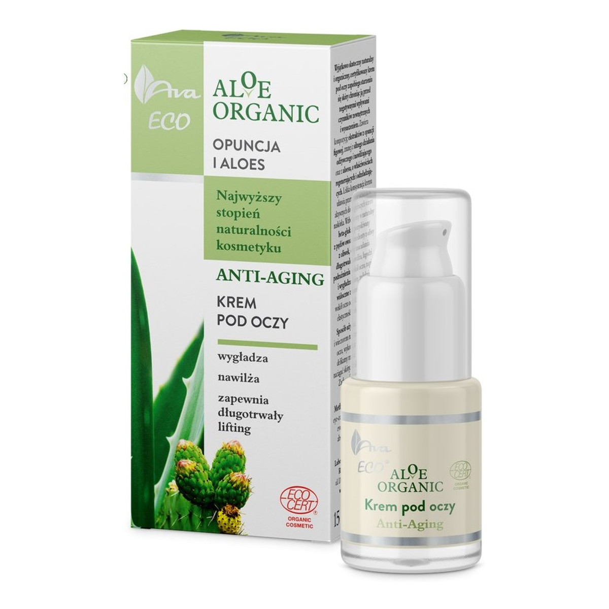 Ava Laboratorium ALOE ORGANIC Krem pod oczy anti-aging 15ml