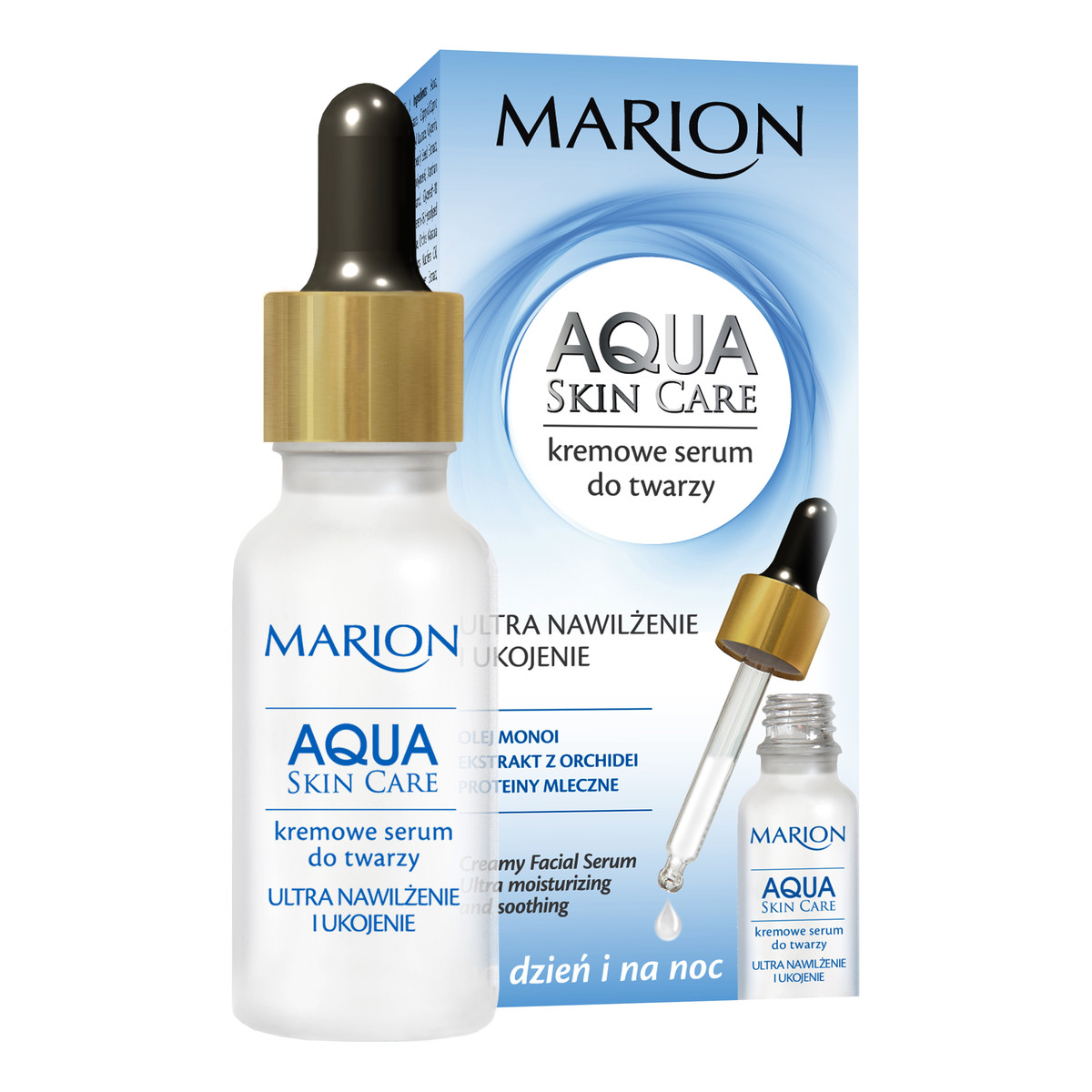 Marion Aqua Skin Care Kremowe Serum Do Twarzy, Szyi i Dekoltu 20ml
