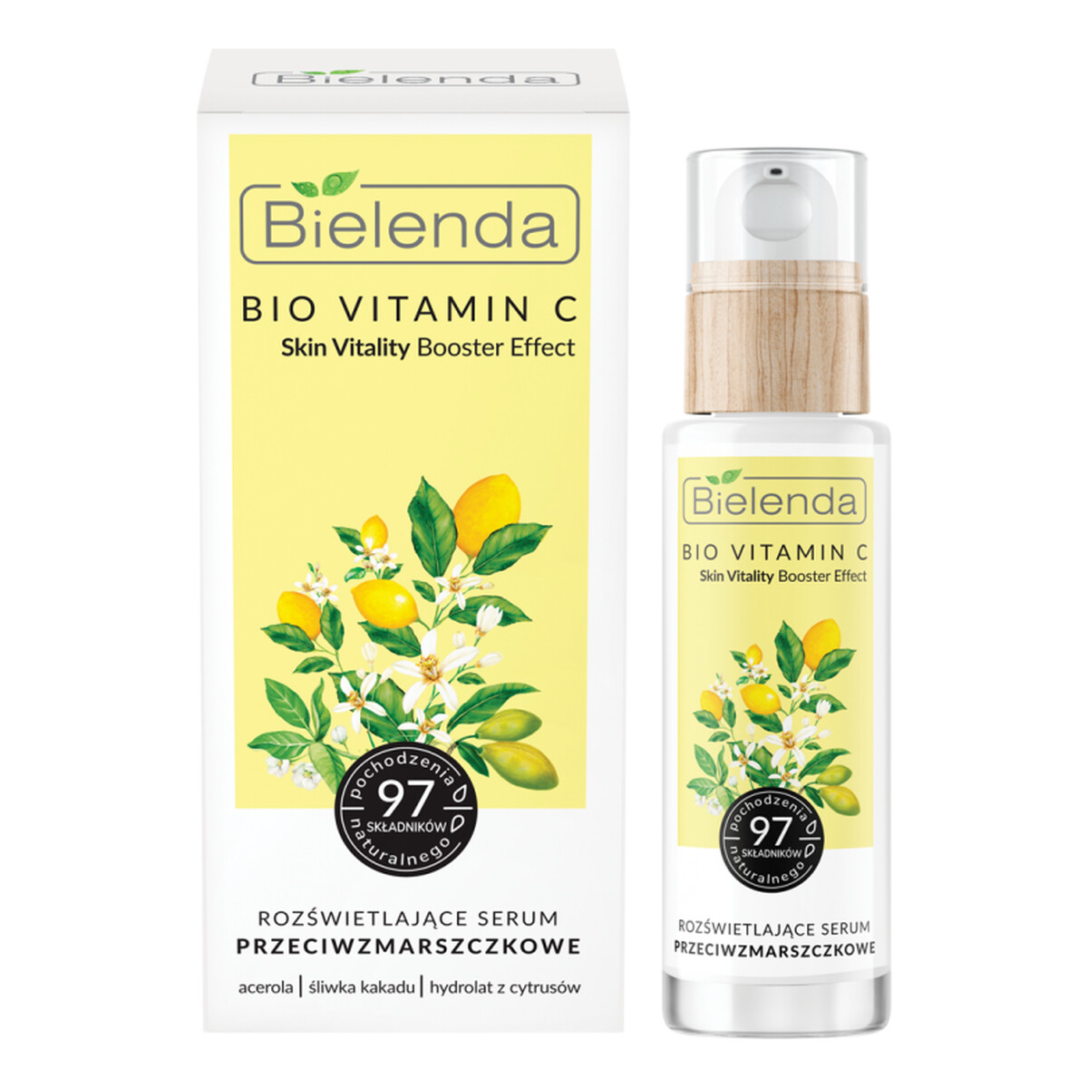 Bielenda Bio Vitamin C Rozświetlające serum do twarzy przeciwzmarszczkowe 30ml