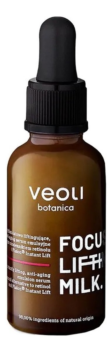 natychmiastowo liftingujące anti-aging serum emulsyjne z roślinnym zamiennikiem retinolu i Fision® Instant Lift