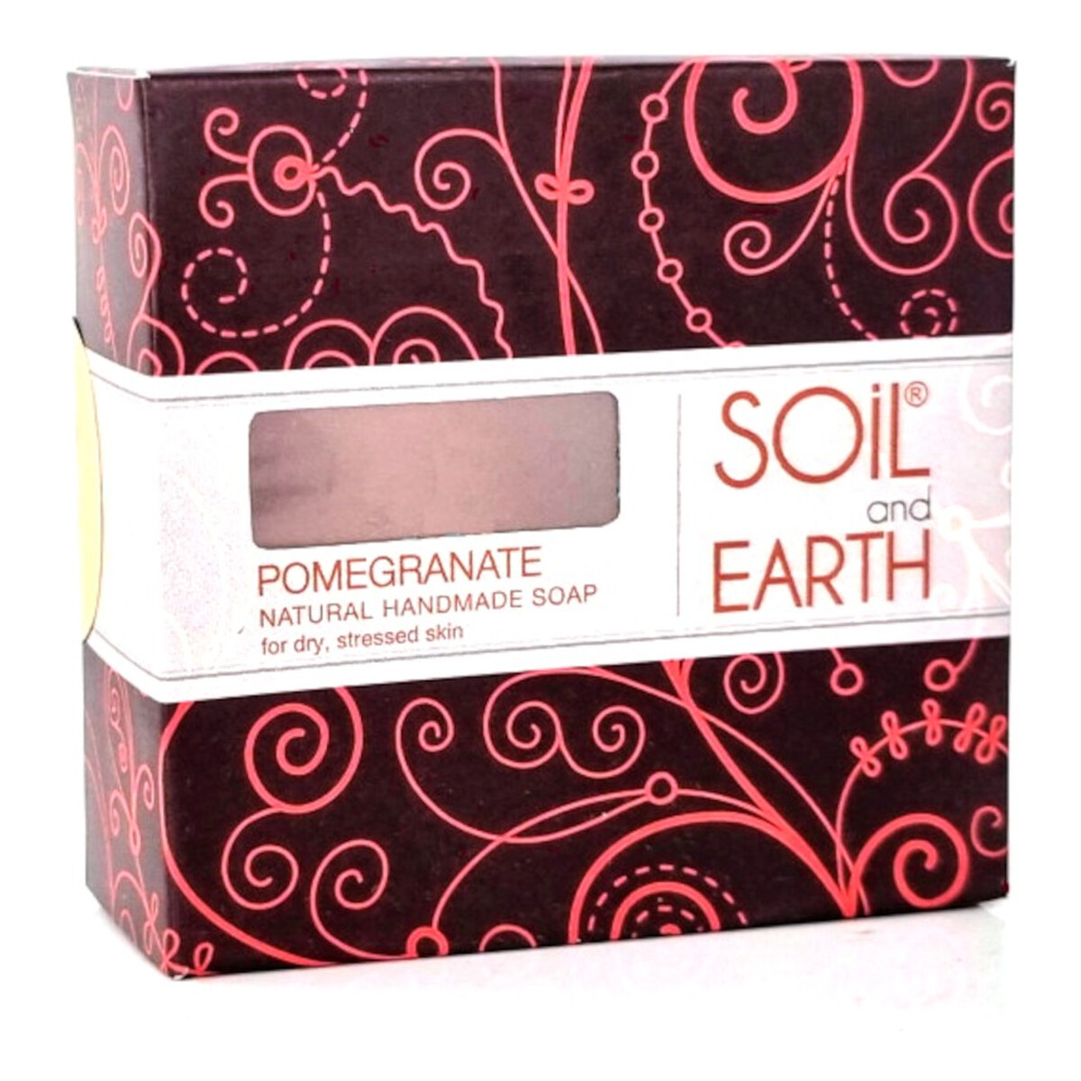 Soil and Earth Ręcznie robione mydło Owoc Granatu 125g