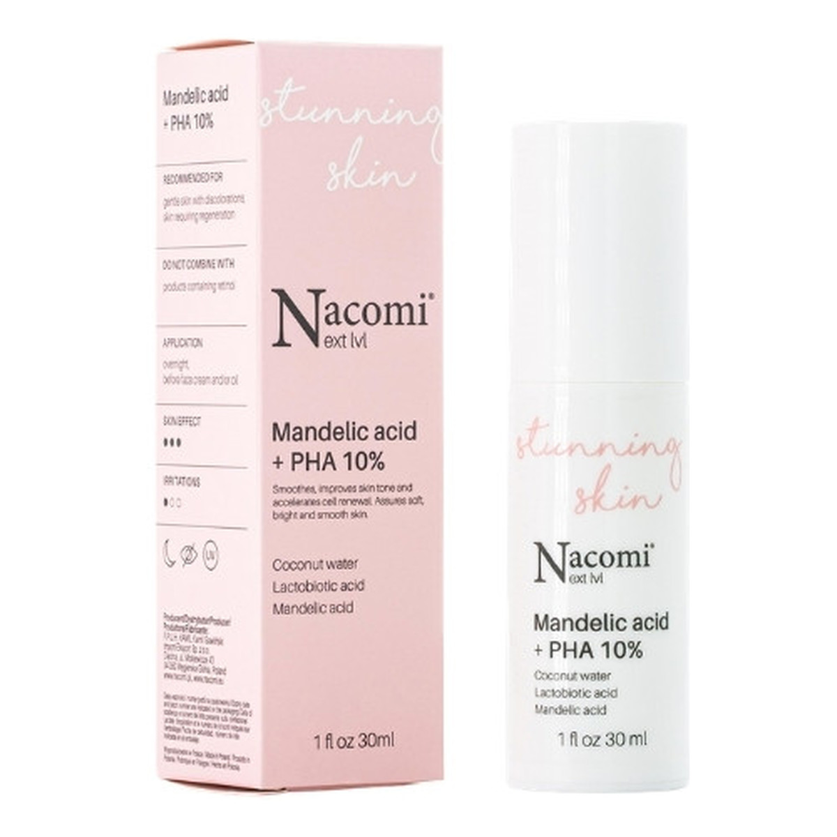 Nacomi Next Level Kwas migdałowy + PHA 10% serum do twarzy 30ml