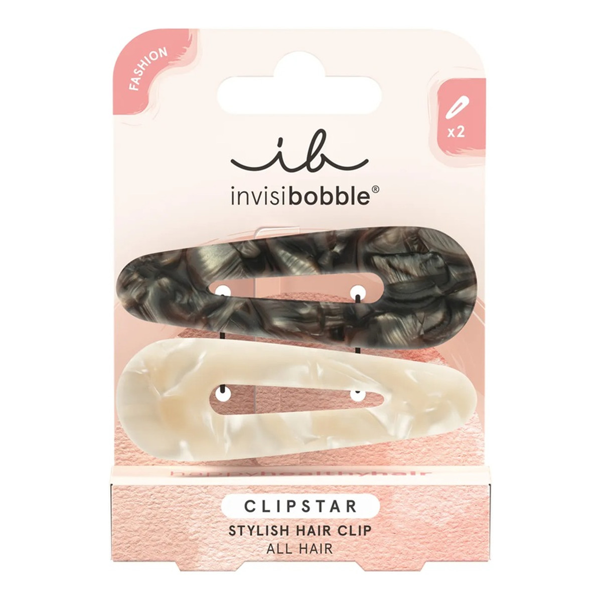 Invisibobble Clipstar Fashion ozdobne spinki do włosów Stylish Hair Clip 2szt