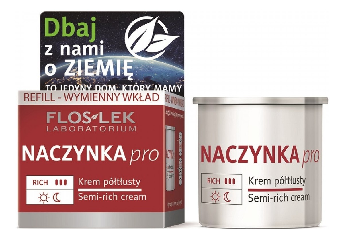 Krem półtłusty na dzień i noc - ZAPAS