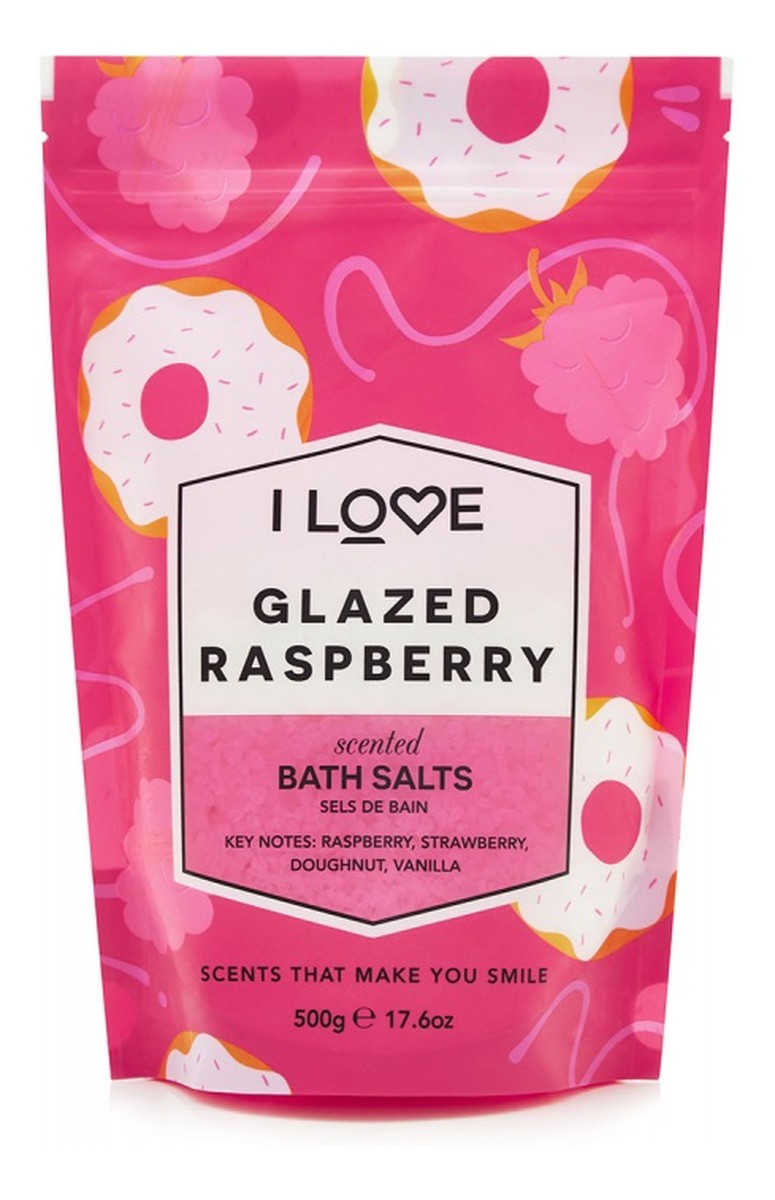 Scented bath salts kojąco-relaksująca sól do kąpieli glazed raspberry