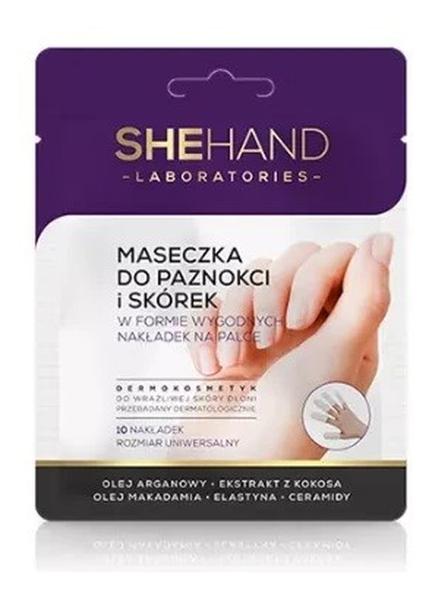 Maseczka do paznokci i skórek w formie nakładek na palce 1op.-10szt.