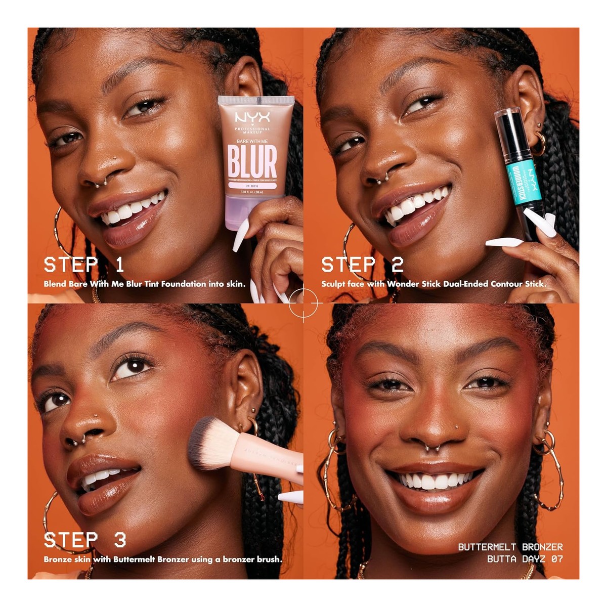 NYX Professional MakeUp Buttermelt Bronzer do twarzy 5g