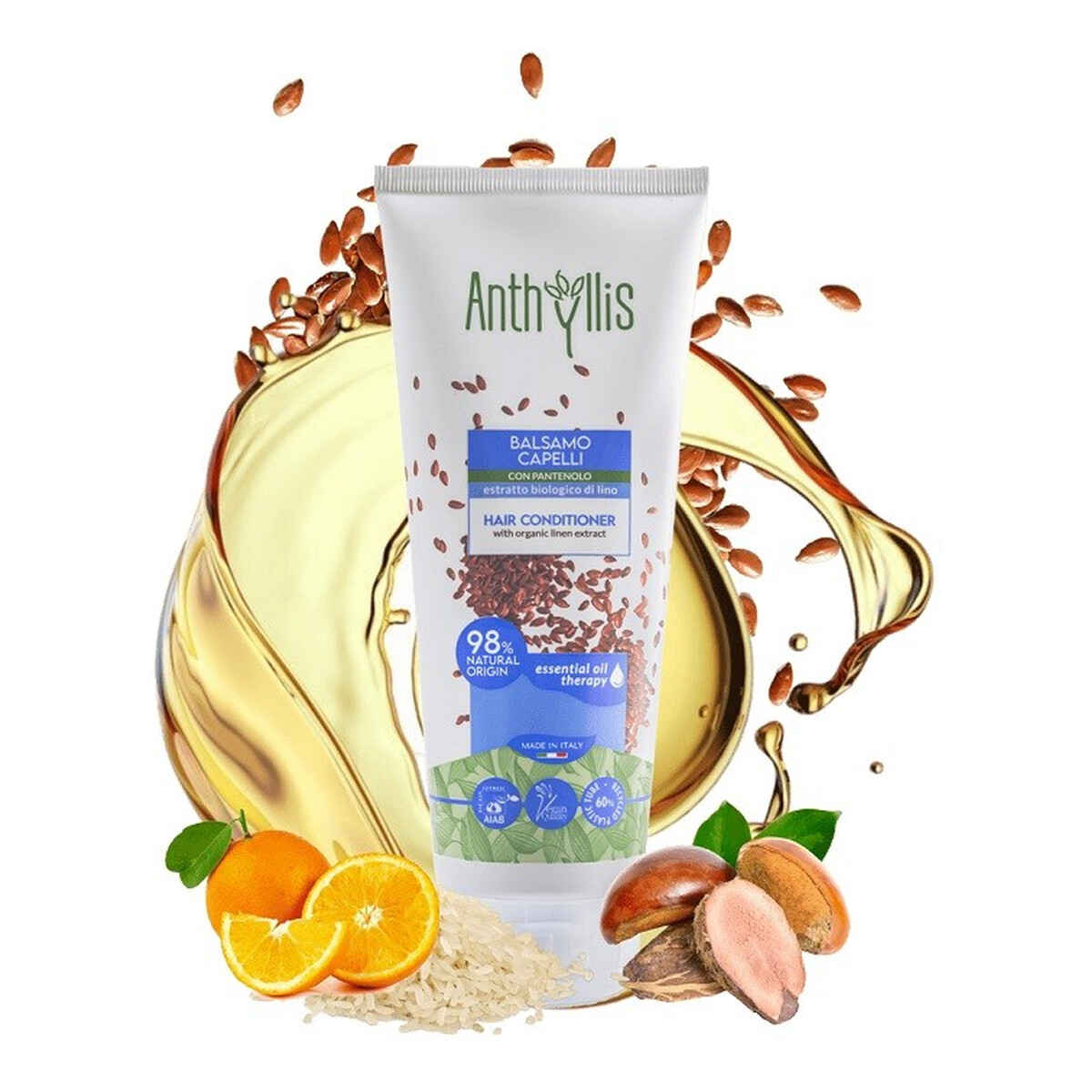 Anthyllis Bio Bio Odżywka do włosów z pantenolem i ekstraktem z lnu 200ml