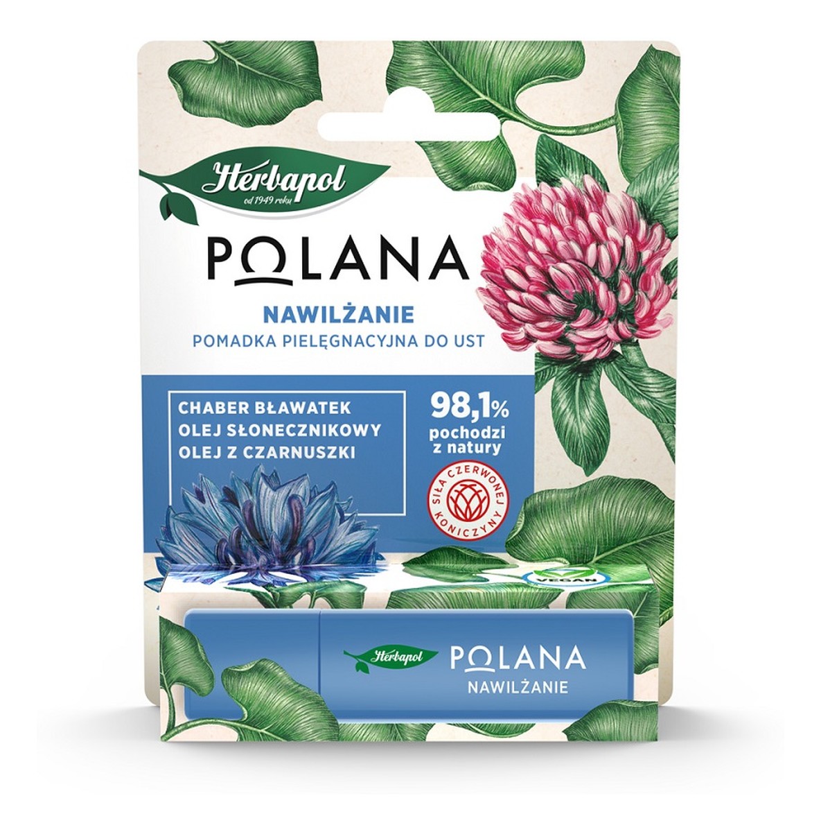 Nawilżanie pomadka pielęgnacyjna do ust