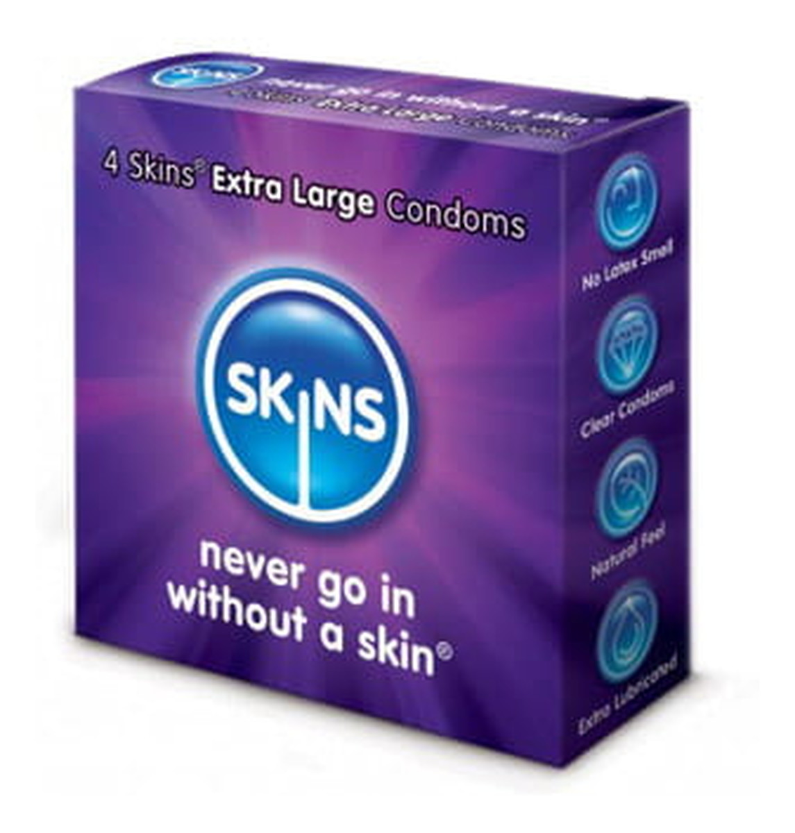 Extra large condoms prezerwatywy powiększone 57mm 4szt.