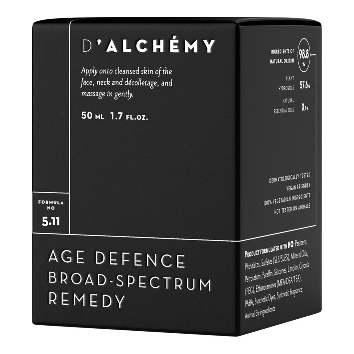 D'Alchemy AGE DEFENCE BROAD-SPECTRUM REMEDY Krem na zmiany hormonalne i przebarwienia 50ml