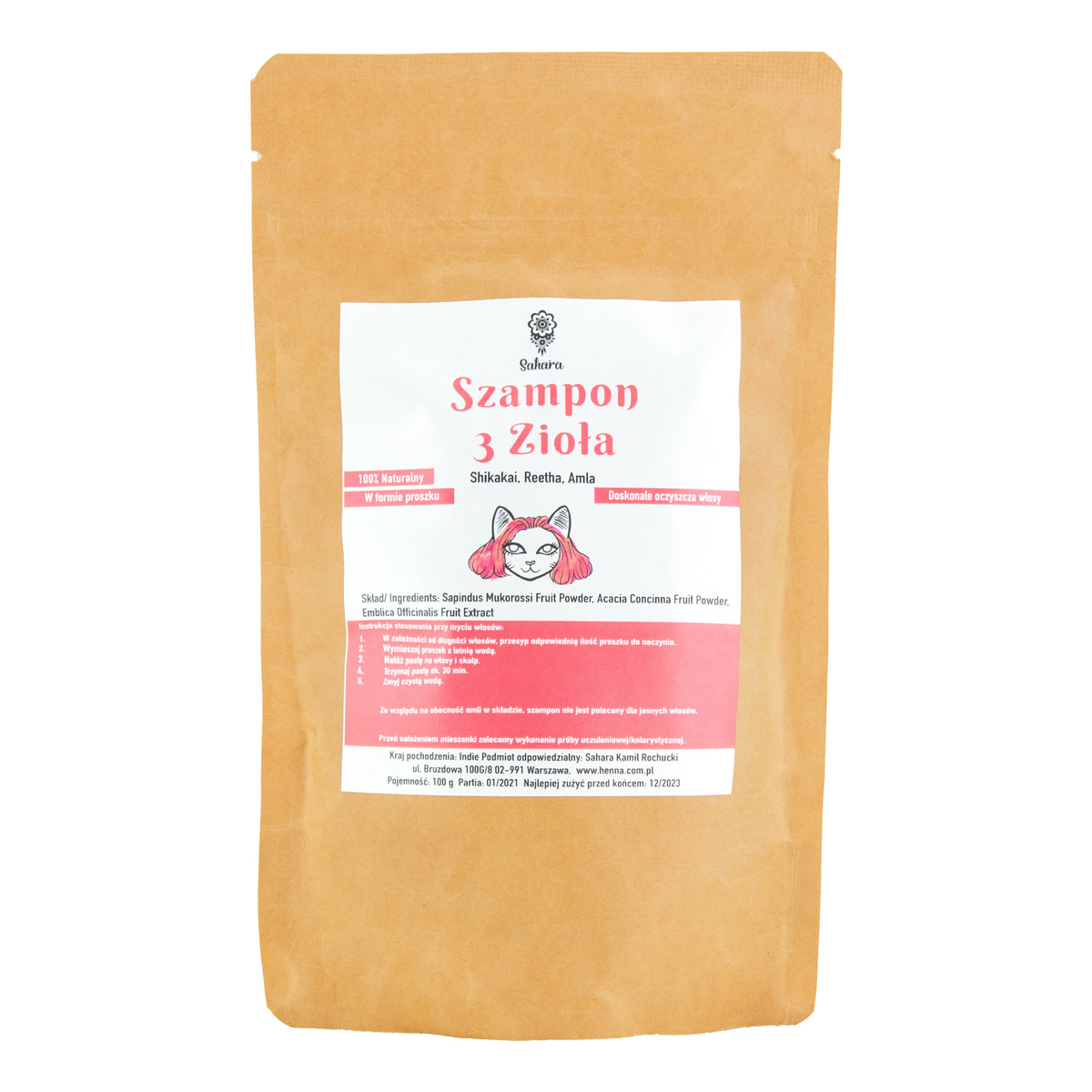 Sahara Szampon 3 Zioła 100g