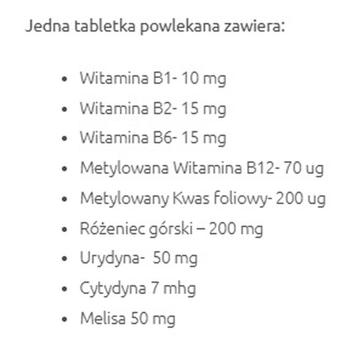 Nervaxil Stres suplement diety 30 tabletek powlekanych