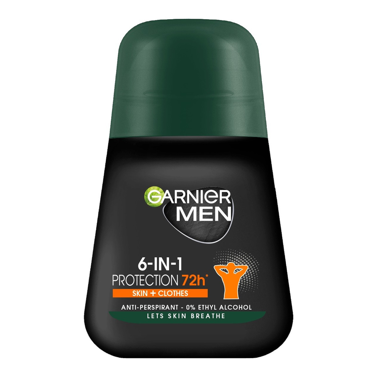 Garnier Men Dezodorant roll-on 6in1 Protection 72h Skin + Clothes 50ml