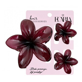 Zestaw spinek do włosów klamer 3w1 kwiat ombre xl + 2 szt. mini spinek sp429 1 op.-3 szt.