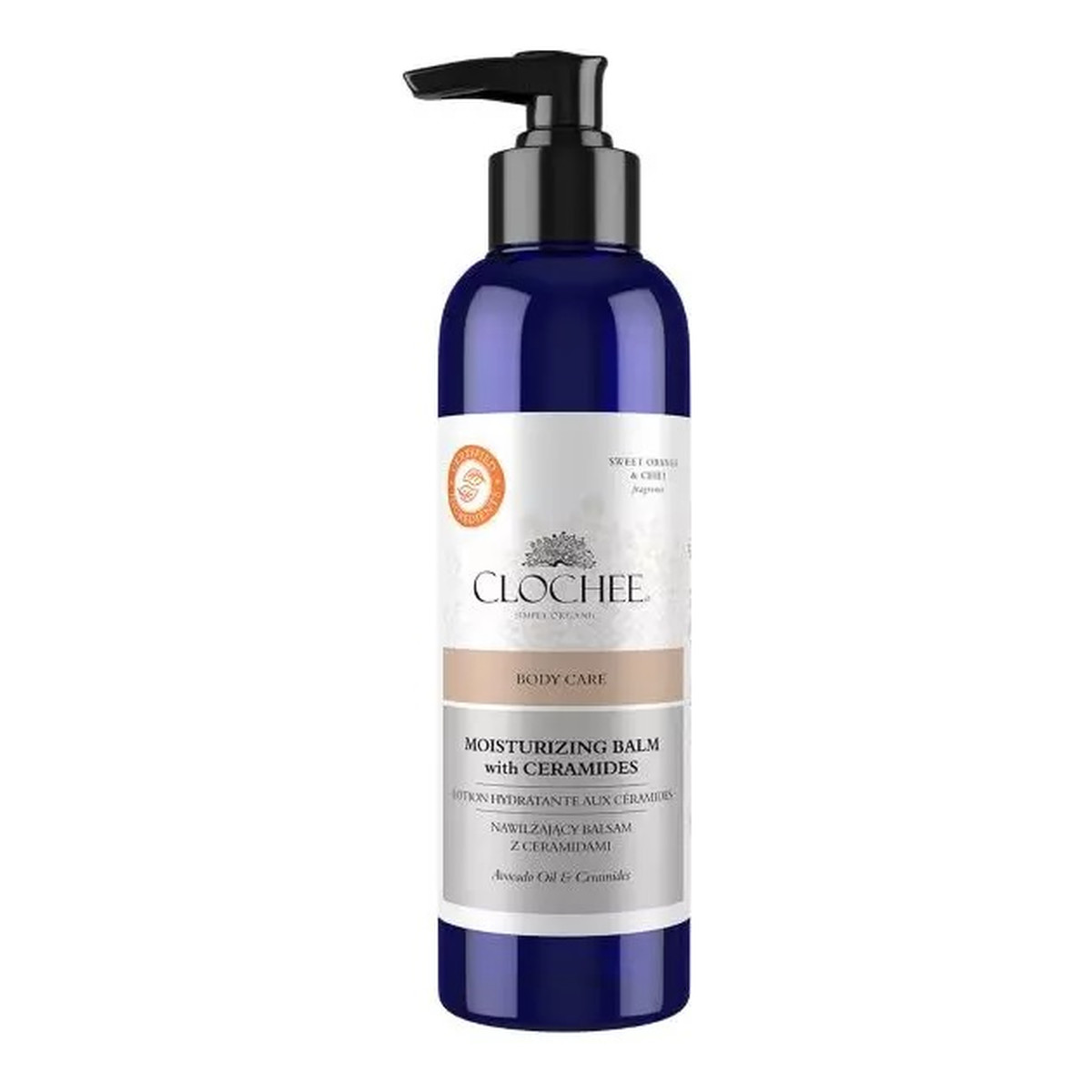 Clochee Simply Organic nawilżający Balsam do ciała z ceramidami sweet orange & chili 100ml