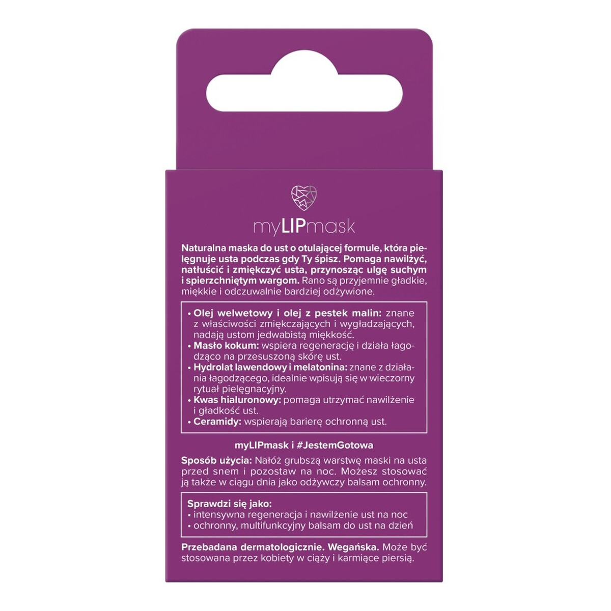 Miya myLIPmask Odżywcza maska do ust na noc 10g