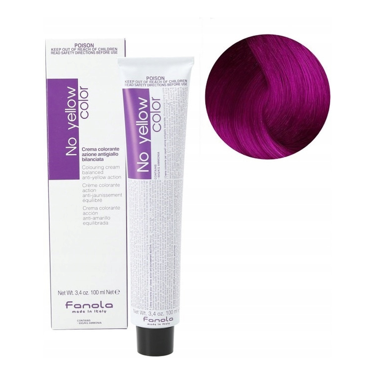 Fanola ICE No Yellow Krem Koloryzujący Do Włosów 100ml
