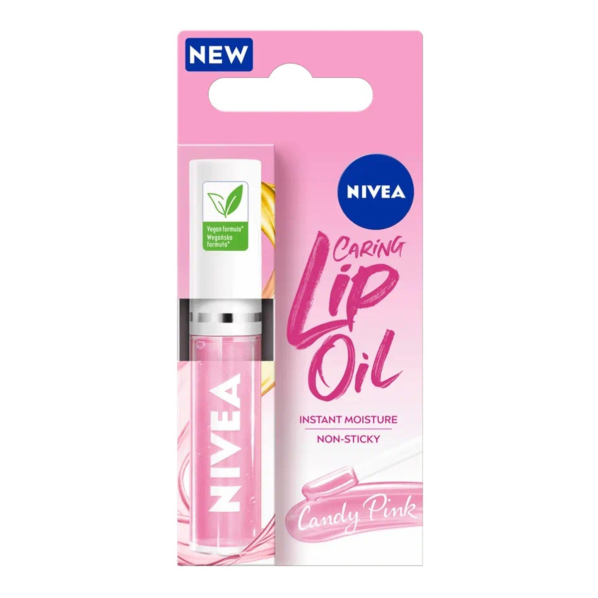 Nivea Caring Lip Oil pielęgnujący Olejek do ust candy pink 5.5ml