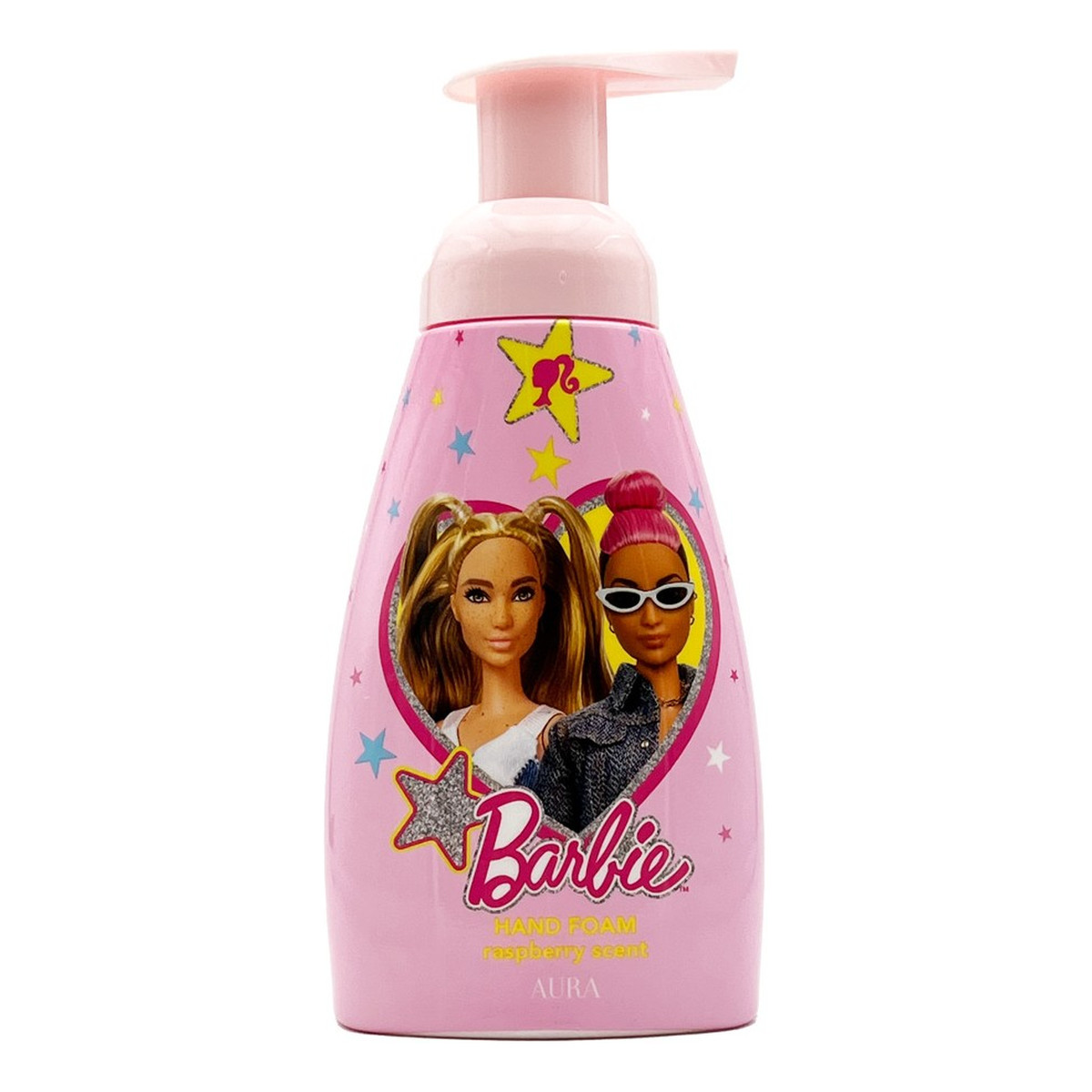 Aura Barbie pianka do mycia rąk Raspberry 300ml