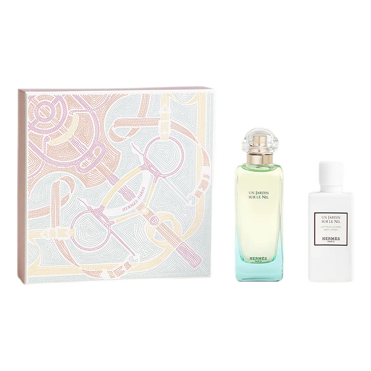 Hermes Un Jardin Sur Le Nil Zestaw woda toaletowa spray 100ml + balsam do ciała 80ml